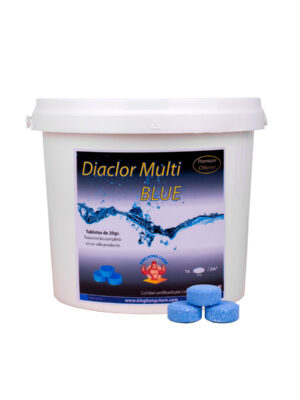 DIACLOR MULTI BLUE – Cloro Azul Multiacción Piscina Pastillas 20 gr – 5 Kg