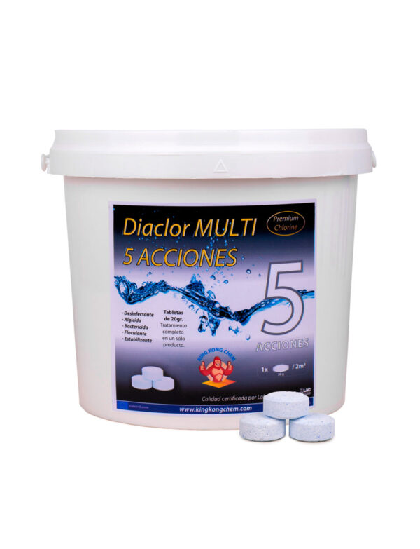 Diaclor Multi 5 Acciones - Cloro Multiacción - Pastillas 20 gr - 5 kg