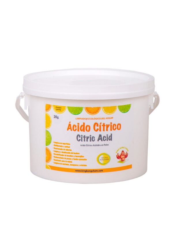 Ácido Cítrico Anhidro - Limpiador ecológico - 2 Kg