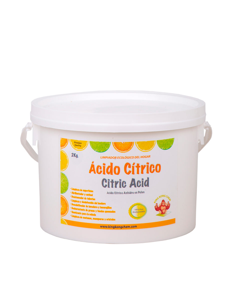 Polvo de ácido cítrico, anhidro, 32 onzas (2 libras) en un recipiente de  cuarto de galón, grado alimenticio, en un recipiente de boca ancha de