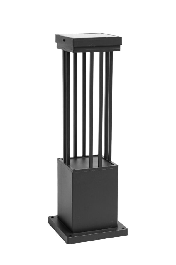 FAROL SOLAR LED JARDÍN Aluminio 60 cm – 3 tonos de luz ajustables – Baliza luminosa para marcar caminos