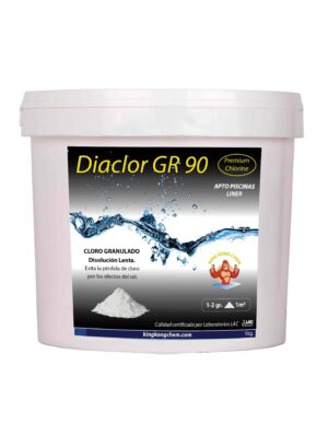 DIACLOR GR 90 – Cloro Granulado Piscinas – Disolución Lenta – 5 Kg