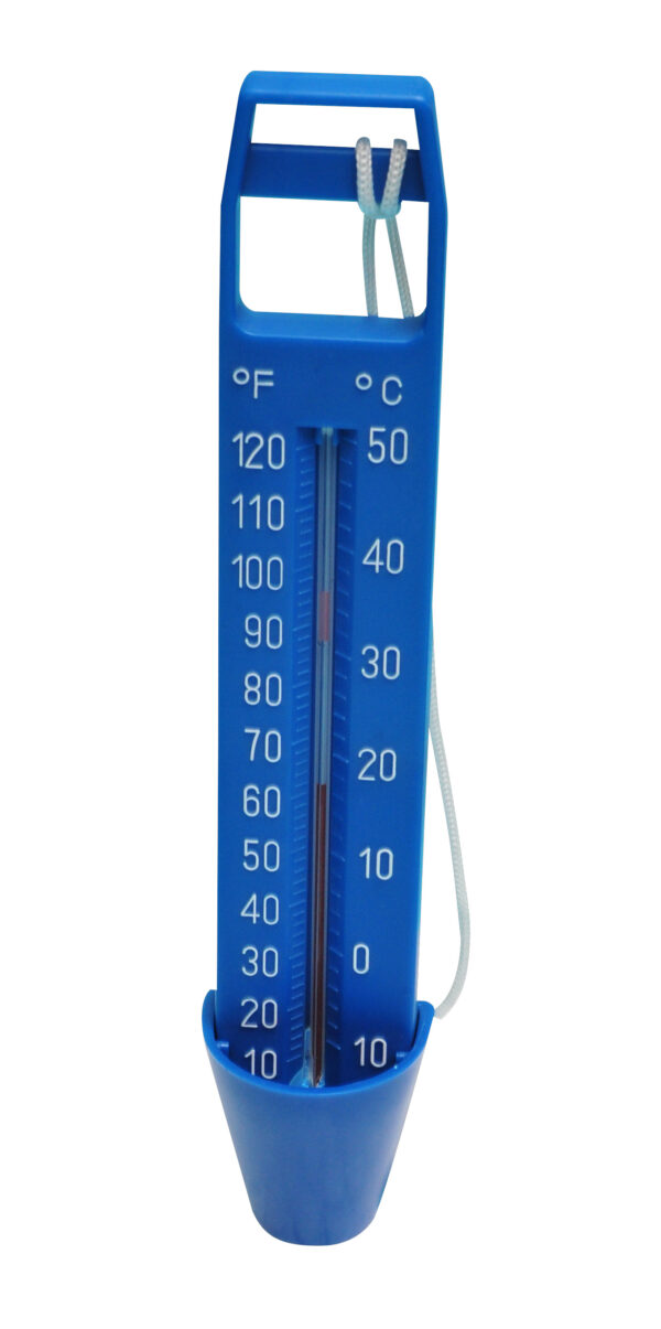 Termometro de piscina azul