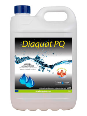 Algicida polivalente Piscinas DIAQUAT PQ 5 L - Efecto CLARIFICANTE - Antialgas Potente - Incompatible con Liner