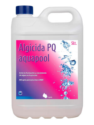 Algicida abrillantador PQ Aquapool de Larga duración - Efecto CLARIFICANTE - NO Apto para Liner Contiene Cobre