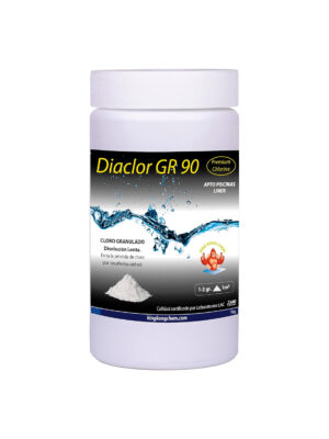 DIACLOR GR 90 – Cloro Granulado Piscinas – Disolución Lenta – 1 Kg