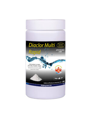 Cloro Choque 3 Acciones Piscinas DIACLOR Multi Rapid 1 KG (Cloro + Floculante + Algicida) - Cloro granulado de disolución rápida